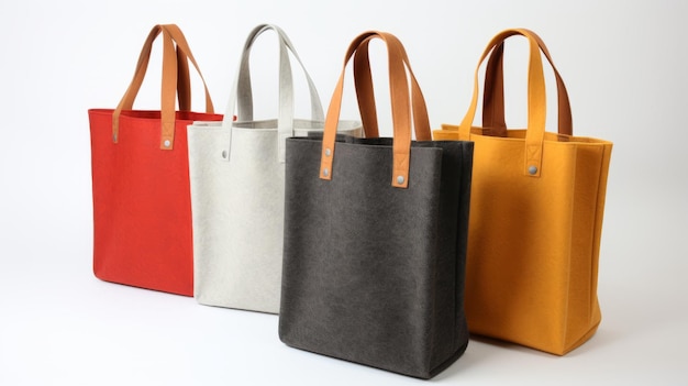 Stylish straps di pelle e borse Tote in grigio chiaro e ambra
