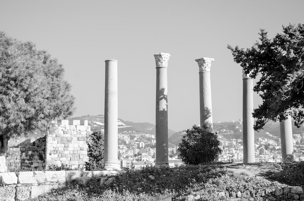 Su una collina sono visibili le rovine del tempio di Artemide.