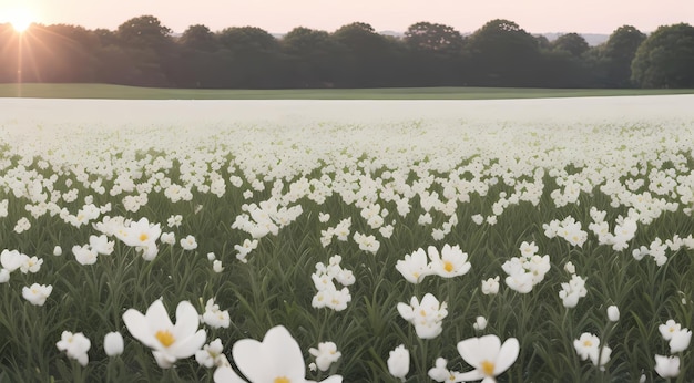 Sublime bellezza nella natura Sfondo HD e sfondo zoom di fiori bianchi