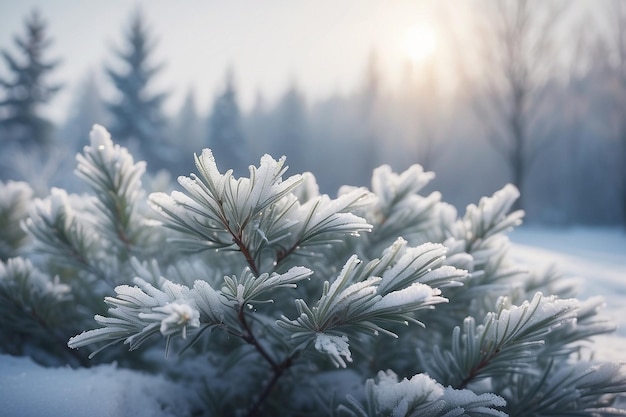 Subtile freddo sfocato delizioso sfondo invernale