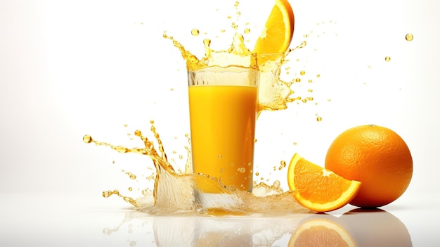 Succo d'arancia fresco e freddo