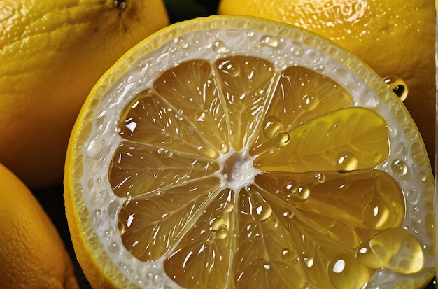 Succo di limone fresco da vicino