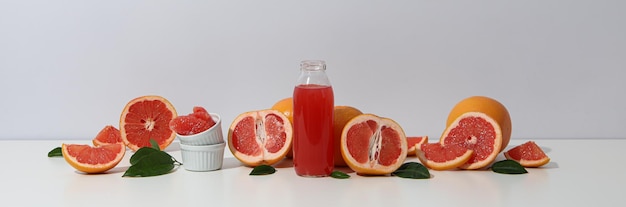 Succosa frutta estiva pompelmo concetto di cibo fresco
