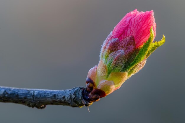 Sul bordo della fioritura Catturare il delicato momento prima che un fiore di ciliegio si sveli