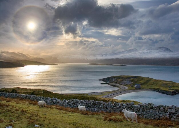 Sun Halo Ard Neakie Loch Eriboll Scozia