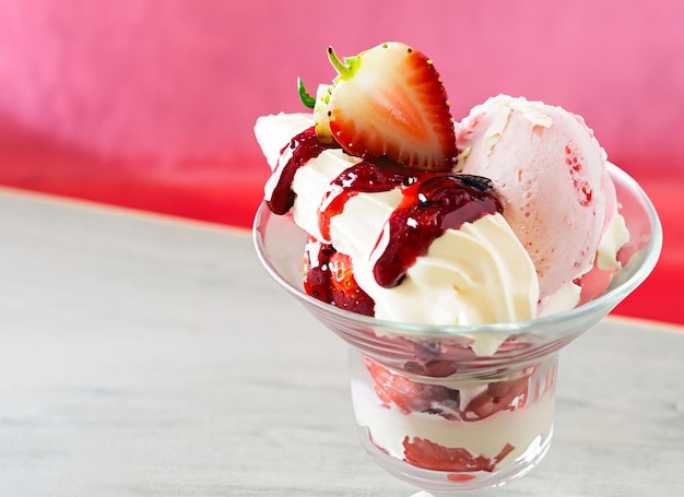 Sundae alla fragola