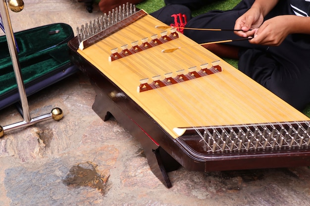 Suonando il dulcimer