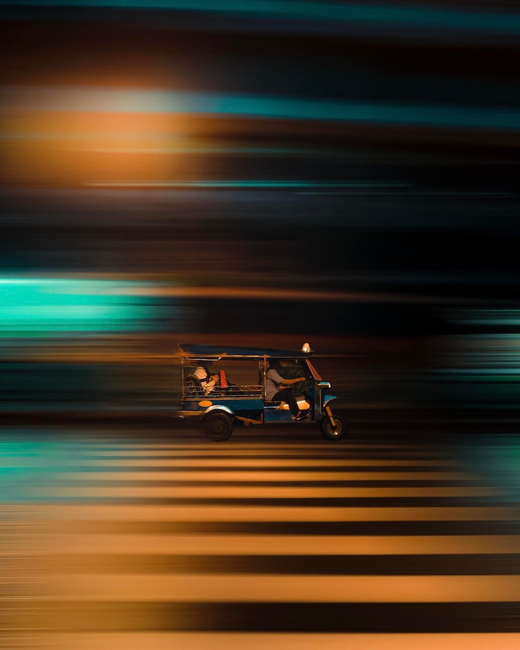Foto super velocità tuk tuk