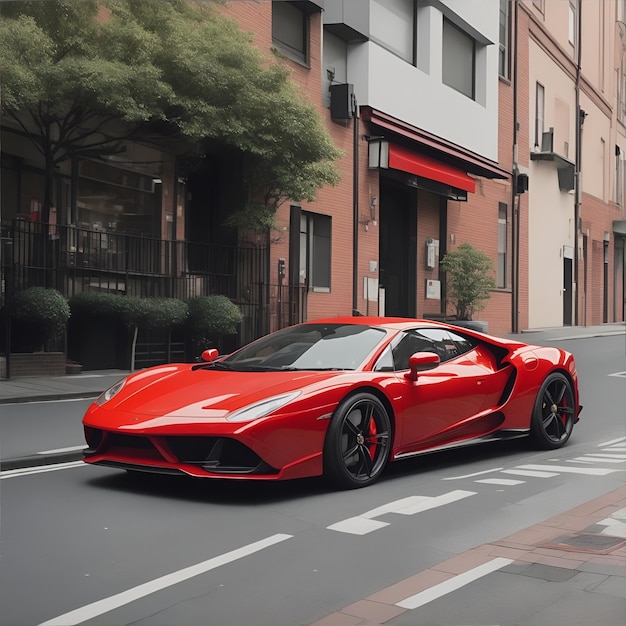 supercar color rosso mattone