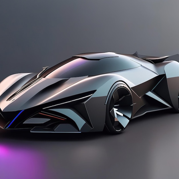 Supercar moderna con concetto di design Generativa AI