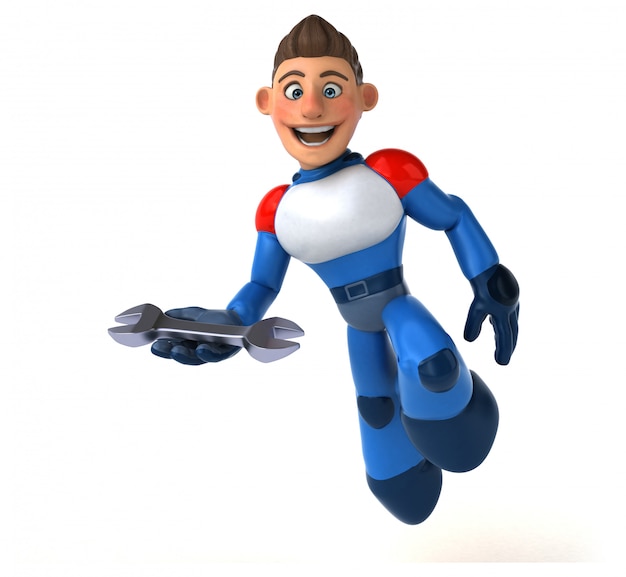 Supereroe super moderno - personaggio 3D