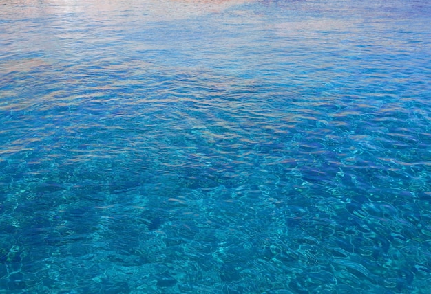 Superficie del mare blu, vista dall'alto