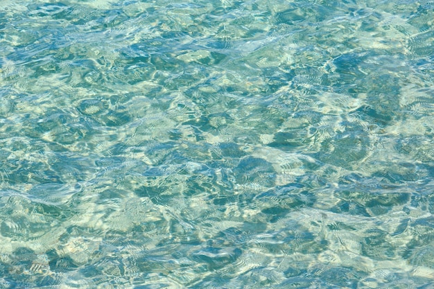 Superficie dell'acqua corrente del mare