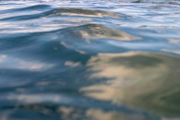 Superficie dell'acqua del fondo dell'acqua del mare o dell'oceano