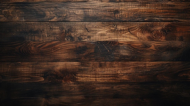 Superficie di sfondo con texture in legno scuro con vecchio motivo naturale Ai generativo