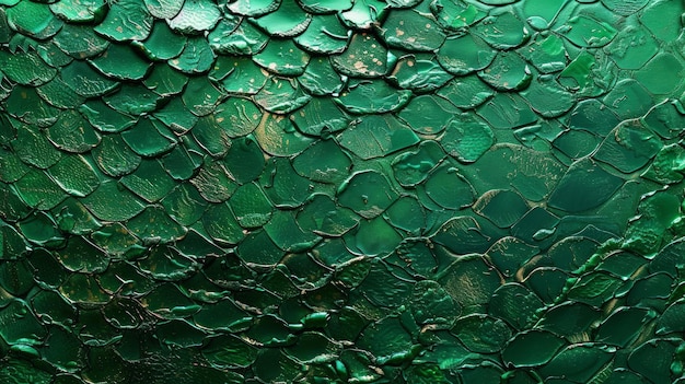 Superficie simile a squame a consistenza verde smeraldo ideale per sfondi e disegni astratti immagine di alta qualità