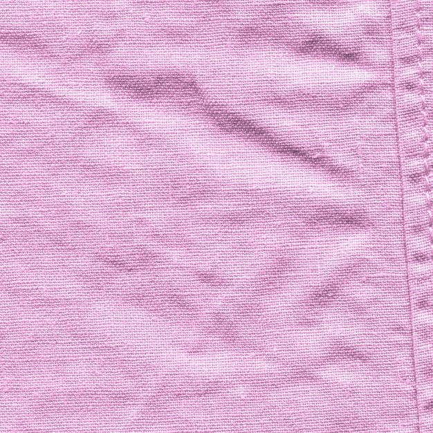 Superficie texture rosa Sfondo di lino rosa Tessuto di lino rosa