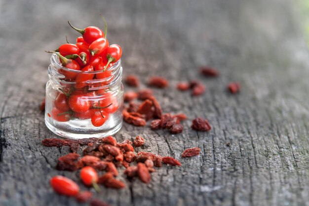 Superfood di colza e goji essiccato