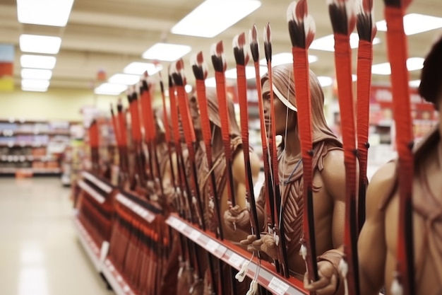 Supermercato di tiro con l'arco a Madison, Wisconsin