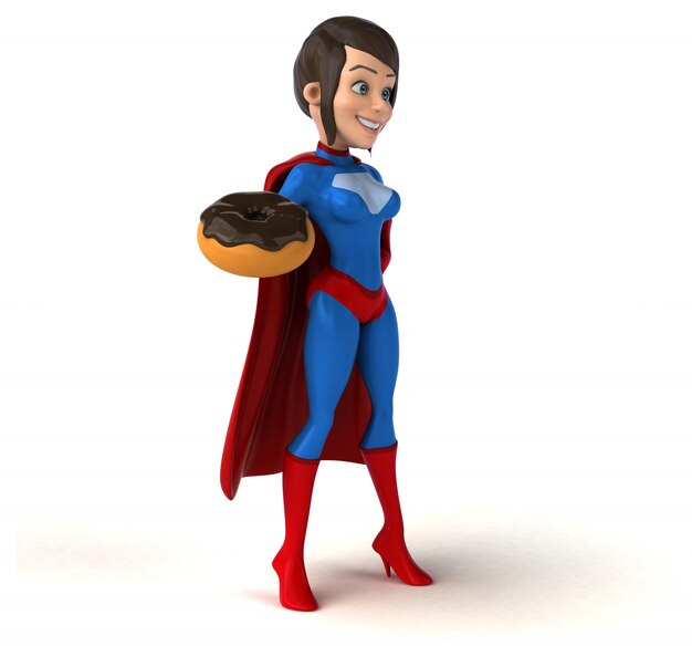 Superwoman personaggio 3D