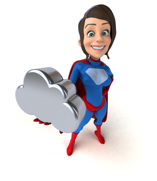 Superwoman personaggio 3D