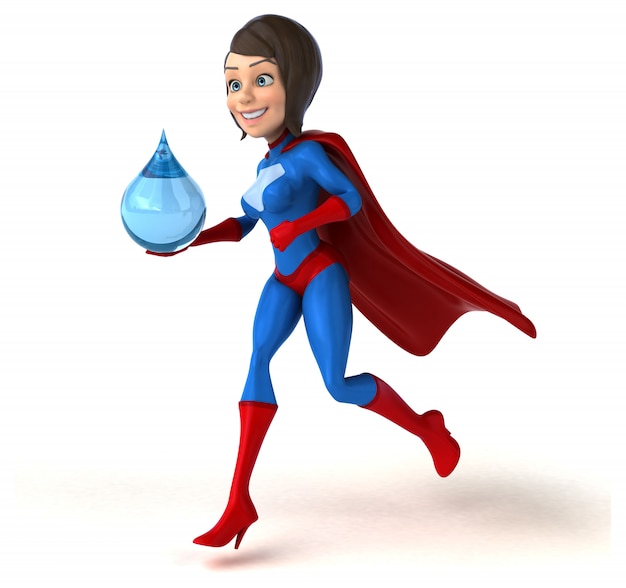 Superwoman personaggio 3D