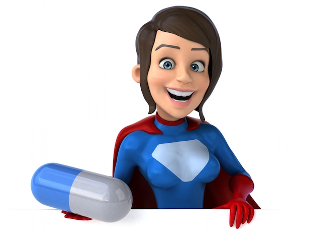 Superwoman personaggio 3D