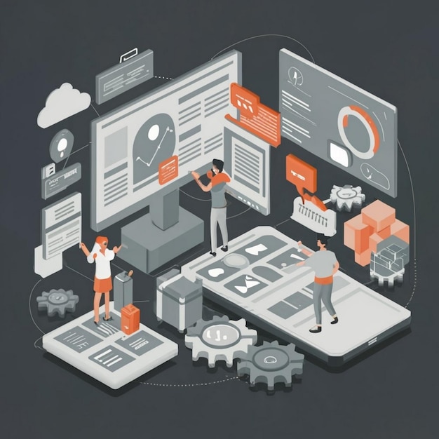supply chain simulation concept icon logistics network abstract idea thin line illustration