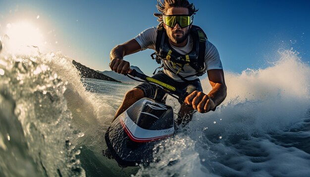 Surf kitesurf paraciclismo servizio fotografico in azione Fotografia sportiva
