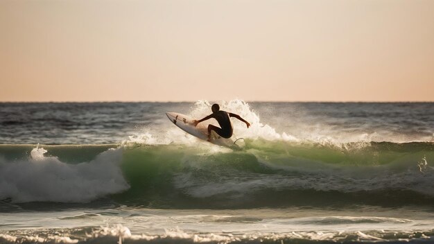 Surfista nell'oceano