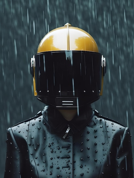 surreale moda daft punk sotto la pioggia