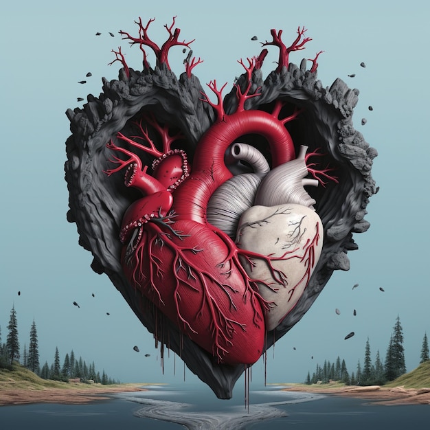 surrealismo cuore 3D