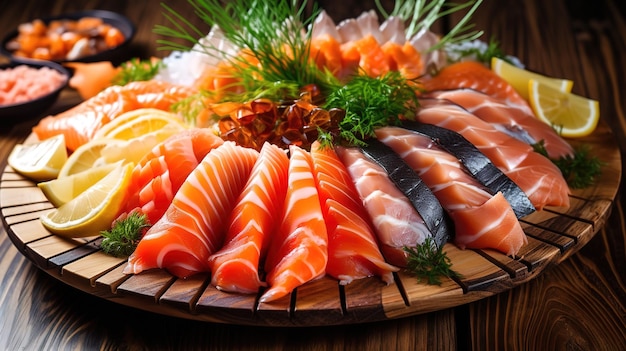 Sushi di salmone fresco e delizioso