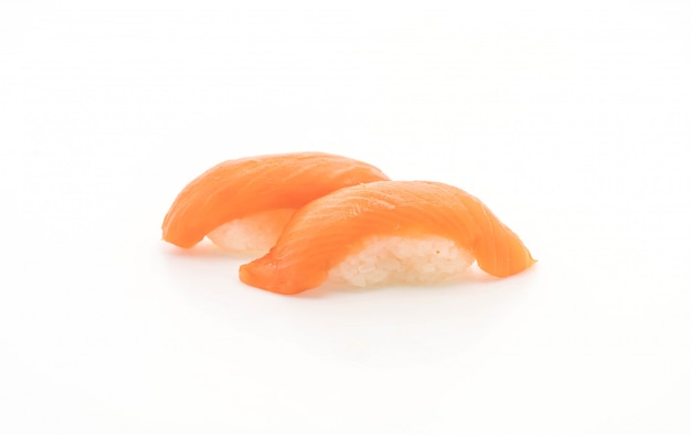 sushi di salmone nigiri - stile di cibo giapponese