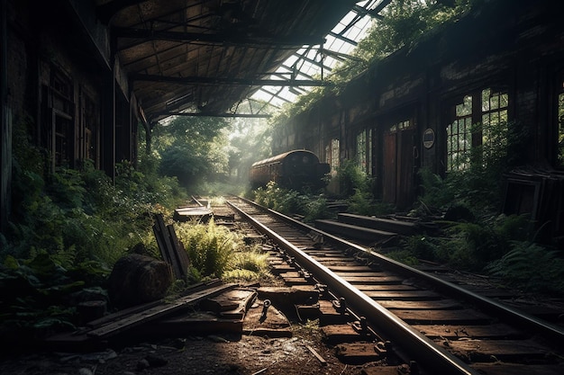 Sussurri del passato: stazione ferroviaria abbandonata