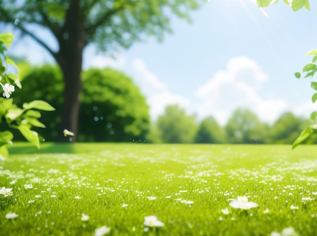 Sussurri di primavera che catturano la bellezza in uno sfondo sfocato