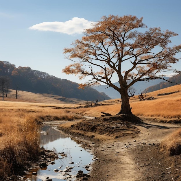 Sussurri nel vento Paesaggio d'autunno Foto