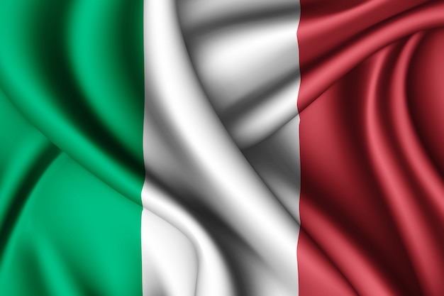 Sventolando la bandiera dell'Italia