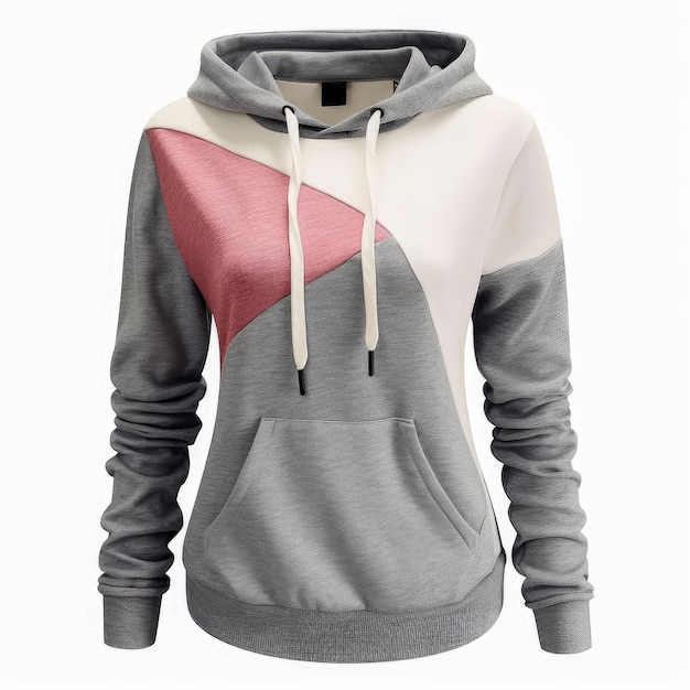 Sweater femminili con cappuccio isolati su sfondo bianco Hoodies Pullover Sweatshirt creati con la tecnologia Generative Ai