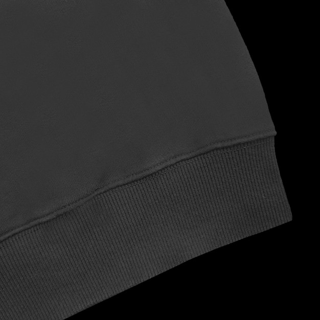 Sweatshirt bianco colore modello nero vista anteriore e posteriore su sfondo bianco mock up del collo dell'equipaggio