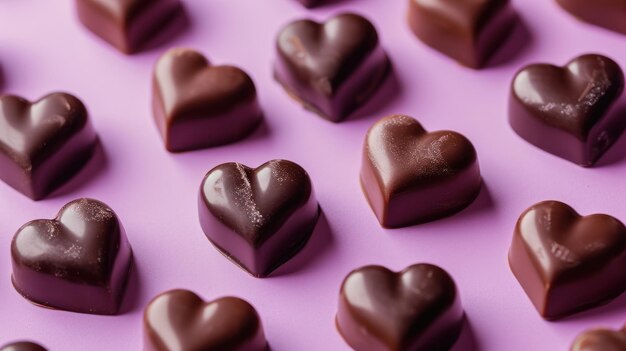 Sweet Melodies of Love Un capriccioso ensemble di cioccolatini a forma di cuore che ballano su un delicato