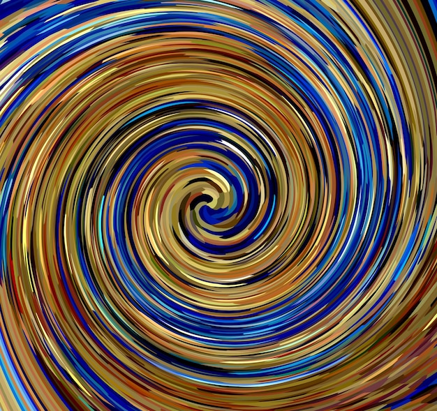 Swirl circle linee multicolore giallo blu astratto texture di sfondo con spirale vortice.poster.
