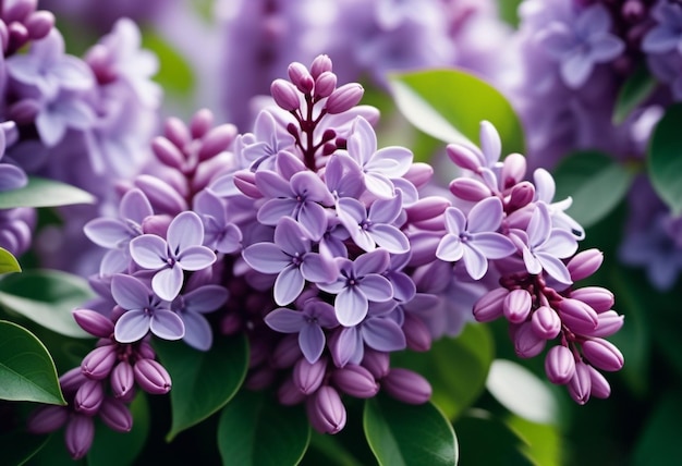 Syringa piante legnose a fiori della famiglia degli olivi o delle oleacee chiamate lilac i fiori crescono in