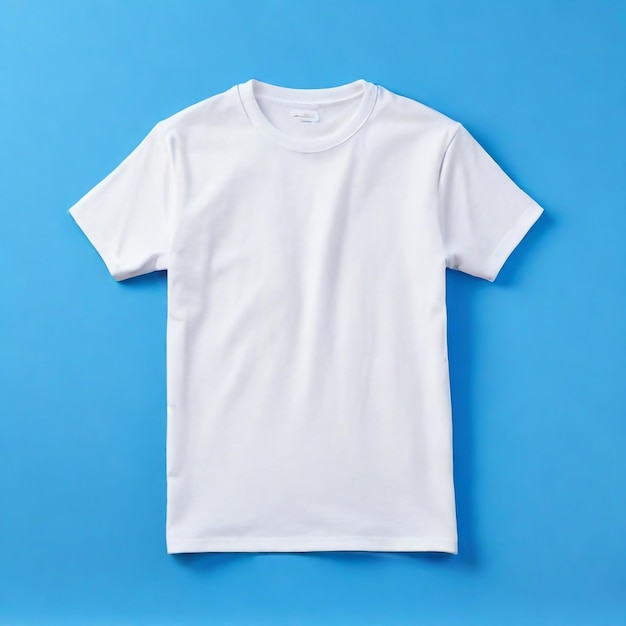 T-shirt bianco modello di design per la pubblicità Uomini Isolato maniche corte indossare davanti