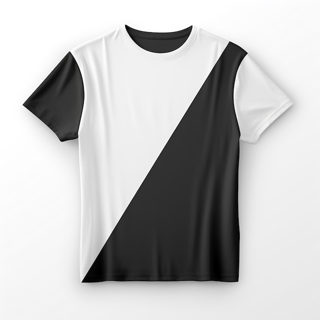 T-shirt design fashion concept blank nero e bianco AI Generative