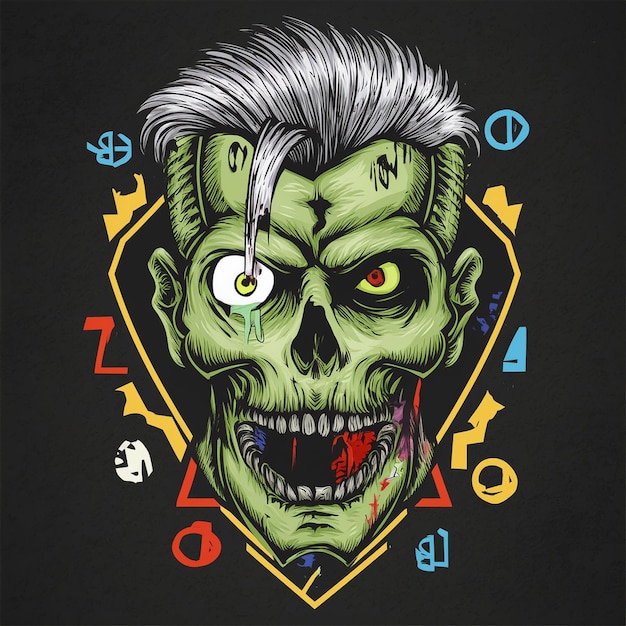 T-shirt design nero streetwear t-shirt design t-shirt futuristico design t-shirts punk nero design
