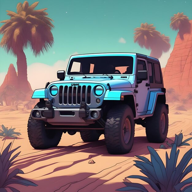 T-shirt Jeep design ai generation