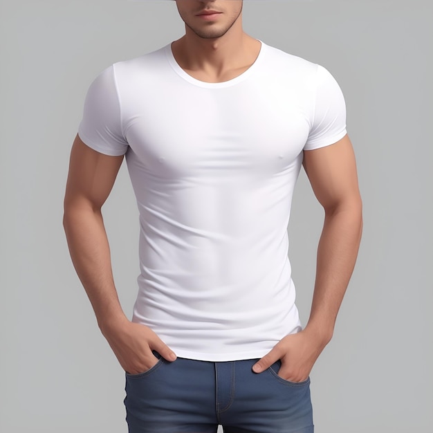 T-shirt maschile anteriore