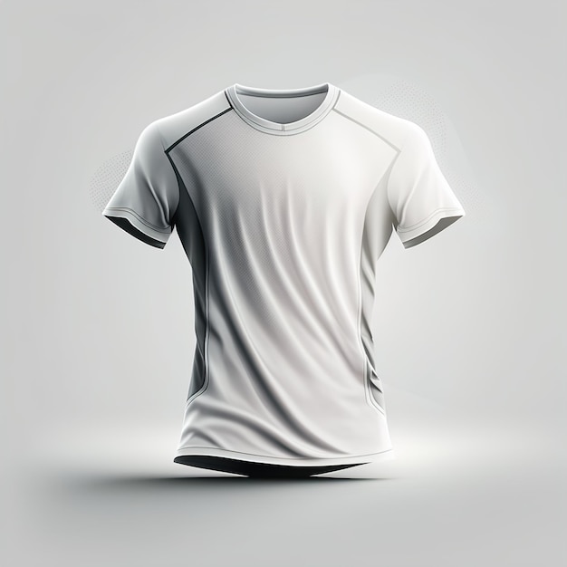 T-shirt realistica mockup.illustrazione