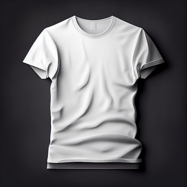 T-shirt vuota mockup t-shirt base bianca per il tuo design Manichino fantasma AI generativa